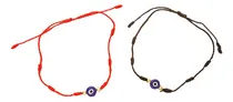 Comprar Duo Pulseras Ojo Turco 7 Nudos Hilo Unisex Energias B748