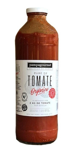 Pure De Tomate Orgánico Pampa Gourmet 910gr