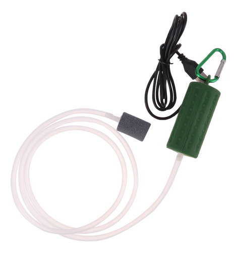 Aireador De Burbujas Usb Verde Para Pecera De Acuario