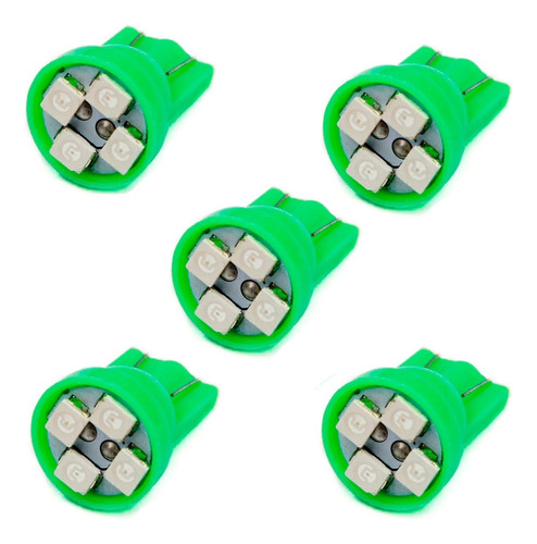 5x Lâmpadas Led Verde Para Painel Kawasaki Ninja 250 250cc