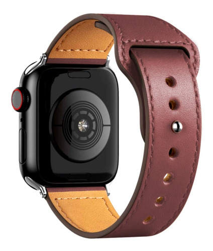 Correa Manilla Pulso Cuero Genuino Para Apple Watch 38 A 45