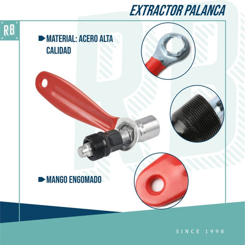Imagen 3 de 10 de Extractor Palancas Bicicleta Mango Engomado Eastman - Racer