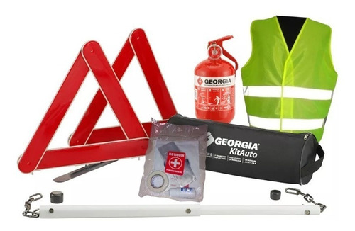 Kit Auto Reglamentario Georgia 6 En 1 Matafuegos Apto Vtv