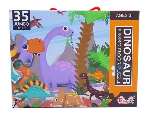 Rompecabezas Gigante Piso Dinosaurios Puzzle 35 Piezas 44x60