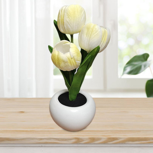 . Lámpara De Flores De Flores Tulipanes Amarillos