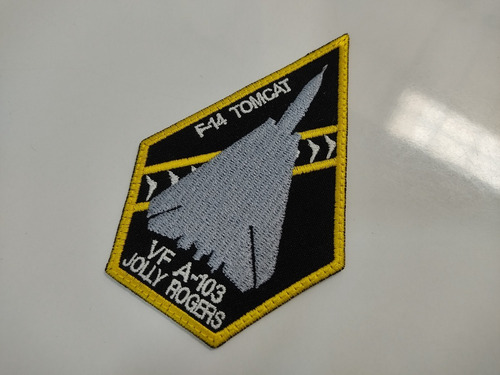 Parche Bordado F14 Tomcat Vfa-103 Jolly Rogers Topgun Parche