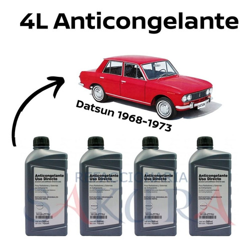 Anticongelante 4 Litros Datsun Bluebird 1970