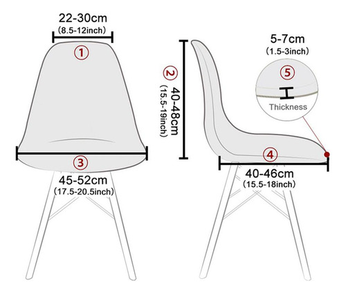 2 Cubierta De La Silla Del Comedor De La Sala De Estar Beige
