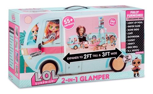 Lol Omg Surprise Van 2 En 1 Glamper Camper 50 Sorpresas