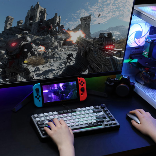 Teclado Para Videojuegos Yunzii Rt75 Rapid Trigger Hall Effe