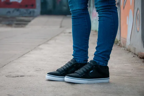 Zapatilla negra ozono skate sale