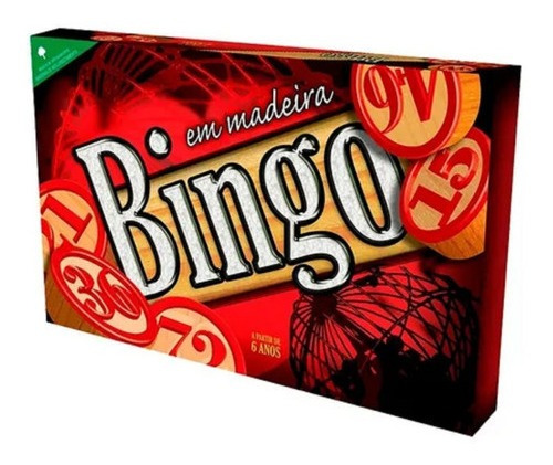 Jogo Bingo Em Madeira Com 36 Cartelas Sorteio 90 Pedras Saco
