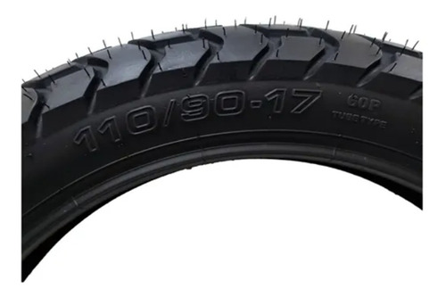 Pneu Tras. Moto Nx Bros Xtz 150 110/90-17 P/ Uso Com Camara