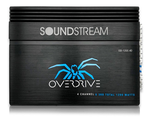 Amplificador Mono Soundstream Od-1200.4d Clase D 1200w 4 Chv