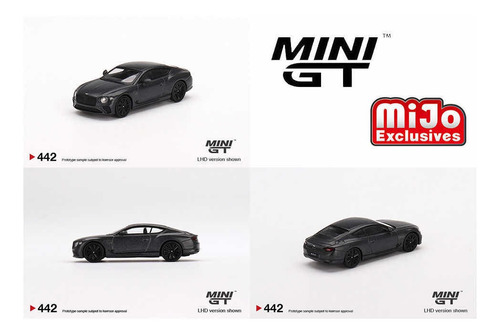 Mini Gt Bentley Continental Gt Speed Anthracite Satin # 442 Color Negro