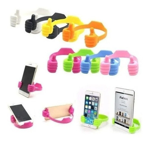 Imagen 2 de 6 de Soporte Manito Para Celular Y Tablet +funda Estampadas