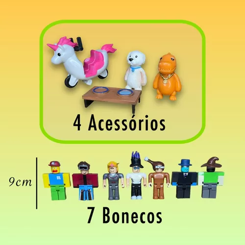 Kit com 6 Bonecos ROBLOX articulado 12 cm- Promoção Entrega Rapida Envio  Imediato