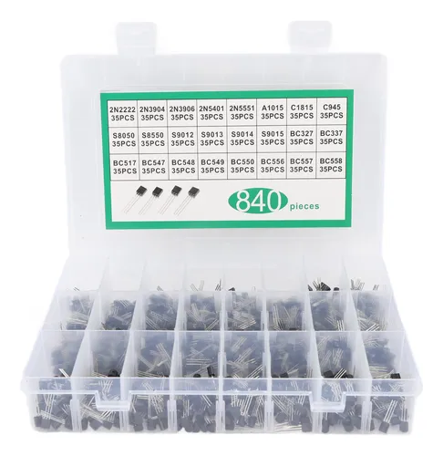 comprar Transistor 840pcs Bc337 Bc549 A1015 Diodo Triodo 24 Valores