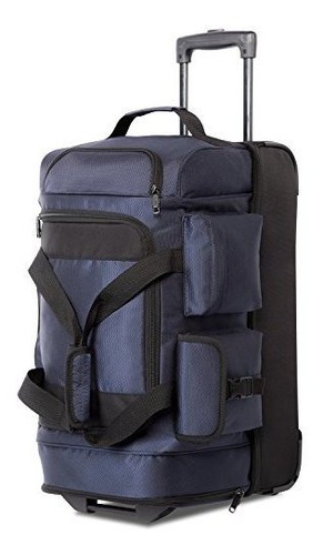 Coolife Rolling Duffel Bolsa De Viaje Con Ruedas 8 Bolsillos