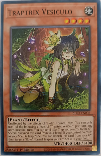 Yu-gi-oh Traptrix Vesiculo Sdbt-en008 Common