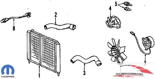 Sensor Temperatura Dodge 600 1986 2.2l Mopar