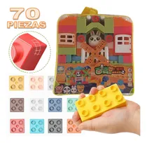 Comprar Juguete Juego De 70 Piezas De Bloques Para Armar De Niños