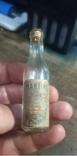 Botellita Antigua Miniatura Vermouth Martini 