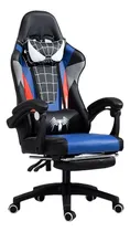 Comprar Silla Gamer Spiederman Escritorio Ergonómica Doble Respaldo Color Negro Material Del Tapizado Cuero Sintético