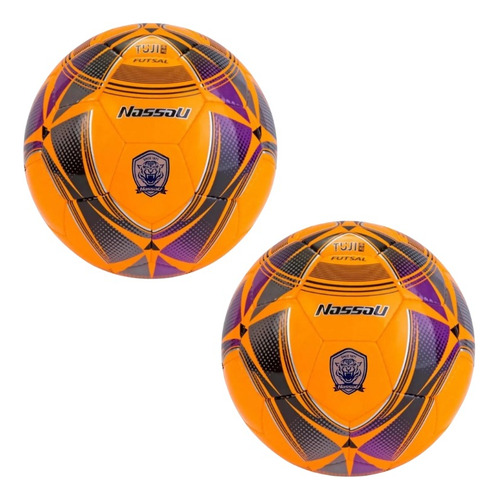 Kit 2 Pelotas Para Futbol 5 Nassau Tuji Papi N° 4 Futsal