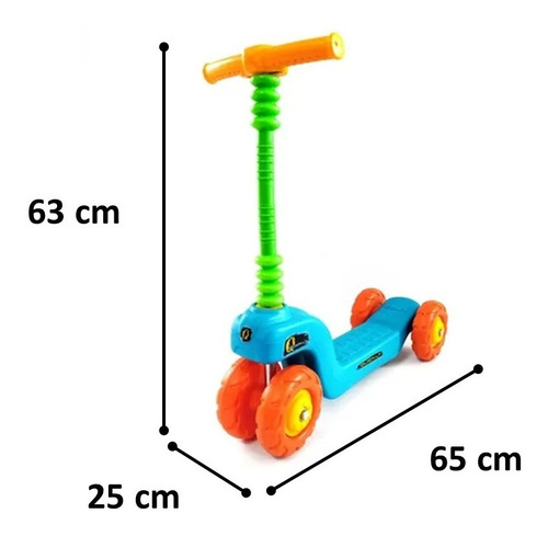 Monopatín de pie Vegui Quickly Princesa violeta y rosa para niños