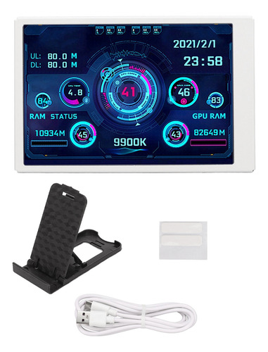 Mini Monitor De Computadora De 3.5 Pulgadas Con Temperatura