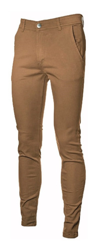 Pantalon Chupin Gabardina Elastizado Hombre Jean 10 Colores!