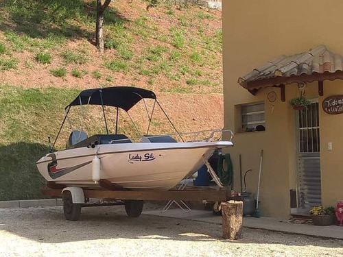 Lancha Coral 18 Motor 115 Hp Johson Muito Boa