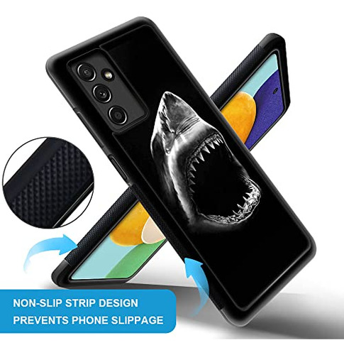 Funda Para Galaxy A14 5g Great Blanco Shark Luxury Pattern S