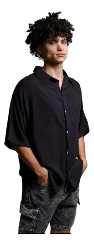 Camisa manga corta oversize new arrivals