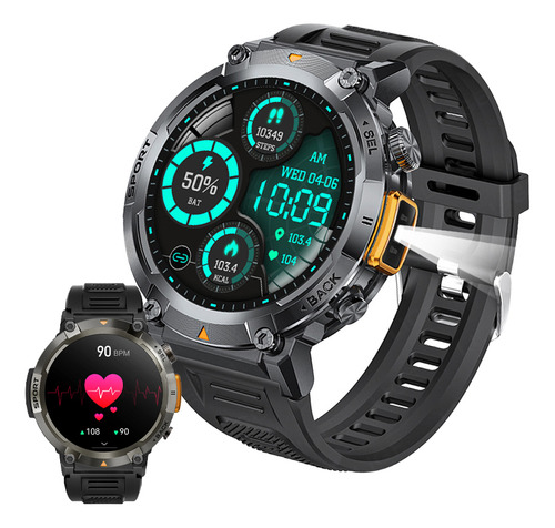 Reloj Inteligente A Prueba De Agua Con Linterna