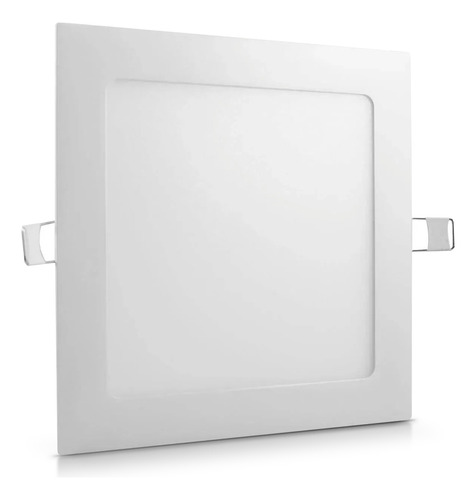 Plafon Led Cuadrado P Embutir Panel Redondo Luz Blanca 24w