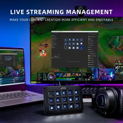 Stream Deck Gliivo - 15 Botones Lcd Personalizables