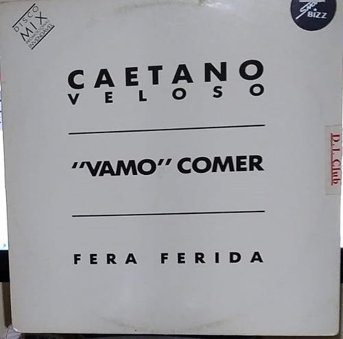 Lp Promo Caetano Veloso Vamo Comer / Fera Ferida