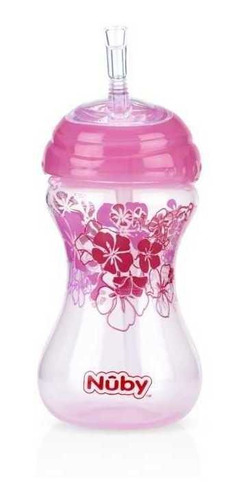 Vaso Point Clik-it Nuby 10oz Rosa Flores