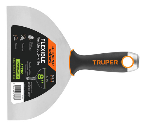 Pack De 6 Espatula Flexible 8' Acero Inox Truper Expert12876