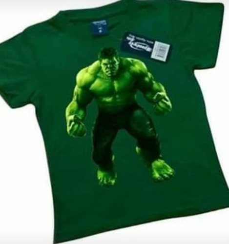 Remeras Camisetas Estampadas De Hulk En Varios Diseños