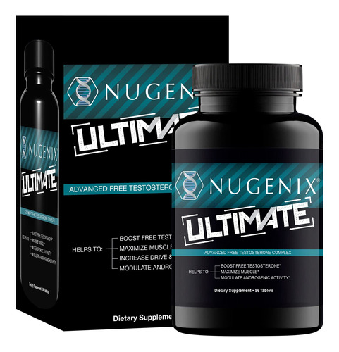 Nugenix Ultimate Free Testosterona Booster Para Hombres, 56
