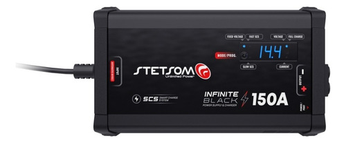 Fonte Carregador STETSOM Infinite 150a Amperes Som Automotivo Para Caixa Bob Som Carro Paredão 12v Bivolt Carregador Partida Bateria Bancada Teste Alimentação Fita Led câmera CFTV Dynamic Smart Cooler