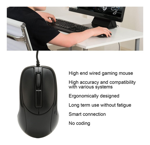 Mouse Óptico Con Cableado De La Computadora Heyzoki Ps2, Rat