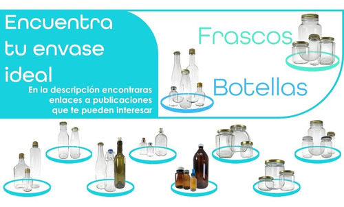 Imagen 5 de 10 de Frasco De Vidrio 7 Oz 200 Ml (72 Pz) Envases Recuerdos Etc