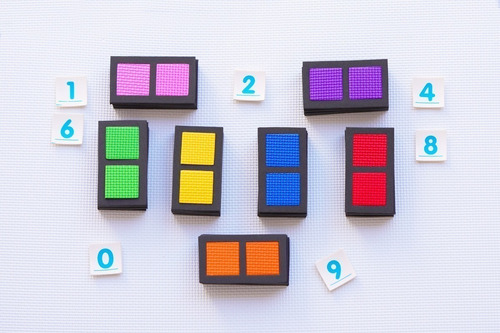 Juego Dominó Armable Colores Aprendizaje Interactivo Equipos