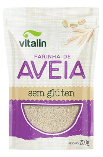 Kit 2x: Farinha De Aveia Sem Glúten Vitalin 200g