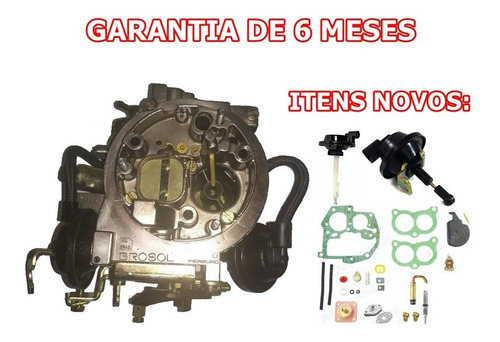 Carburador 2e Santana Gol Alcool Vw 1.8 2.0 Recondicionado (Recondicionado)