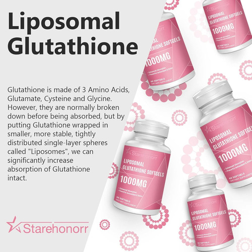 Glutation Liposomal 1000mg 60 Softgels